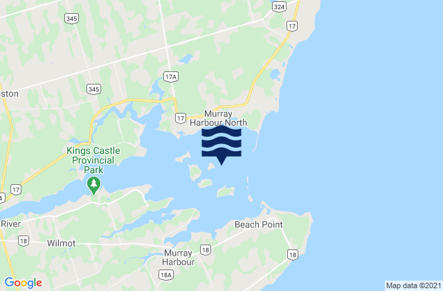 Mapa de mareas Murray Harbour, Canada