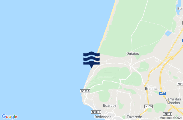 Mapa de mareas Murtinheira, Portugal