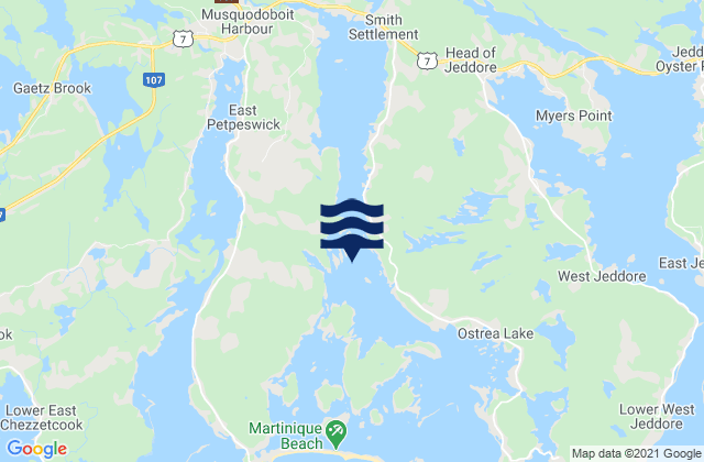 Mapa de mareas Musquodoboit Harbour, Canada