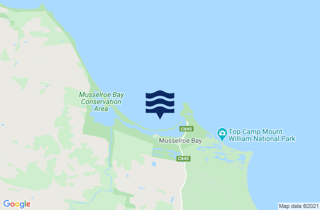 Mapa de mareas Musselroe Bay, Australia