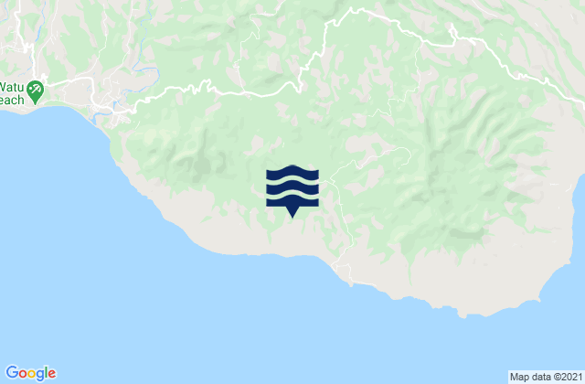 Mapa de mareas Muting, Indonesia