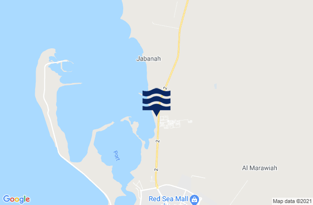 Mapa de mareas Muḩāfaz̧at al Ḩudaydah, Yemen