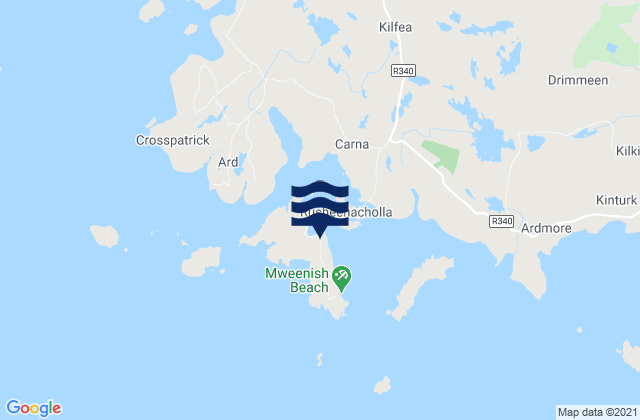 Mapa de mareas Mweenish Island, Ireland