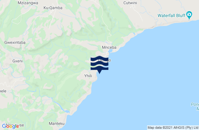 Mapa de mareas Mzimpuni, South Africa