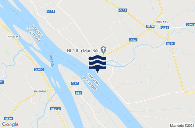Mapa de mareas Mặc Bắc, Vietnam