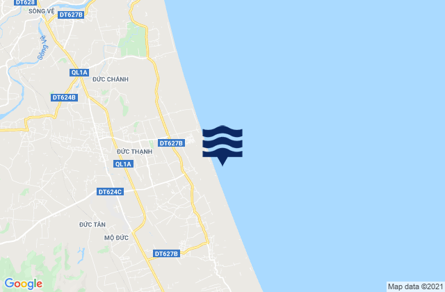 Mapa de mareas Mộ Đức, Vietnam