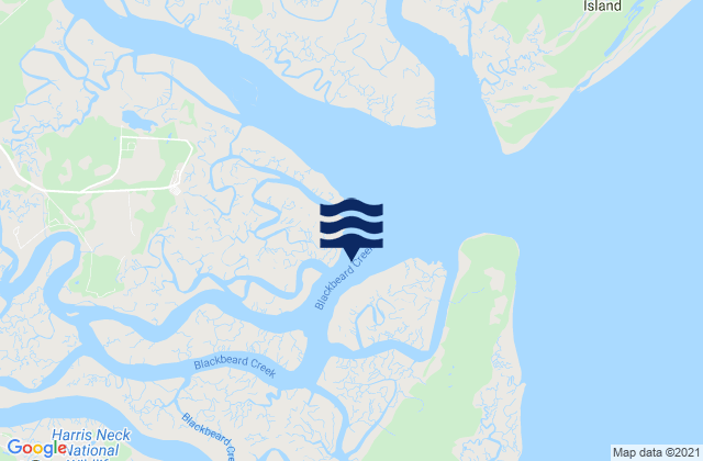 Mapa de mareas N. Newport River NE of Vandyke Creek, United States