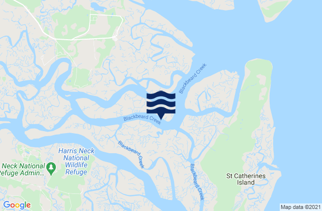 Mapa de mareas N. Newport River NW of Johnson Creek, United States