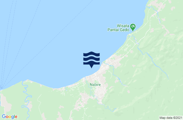 Mapa de mareas Nabire, Indonesia