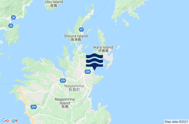 Mapa de mareas Nagashima, Japan
