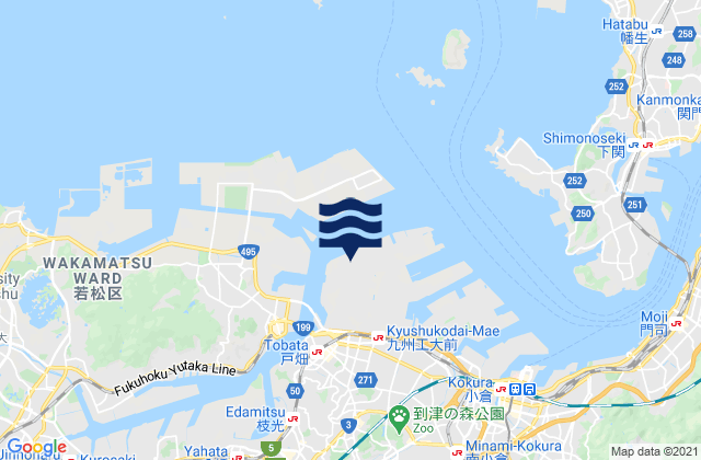 Mapa de mareas Nagoya-zaki, Japan
