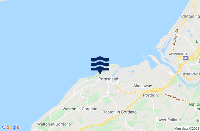 Mapa de mareas Nailsea, United Kingdom