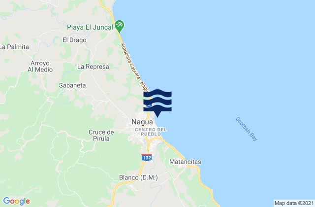 Mapa de mareas Najayo, Dominican Republic