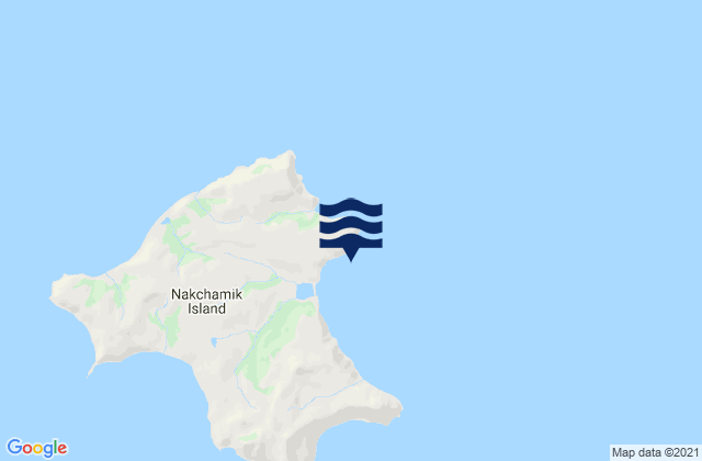 Mapa de mareas Nakchamik Island, United States