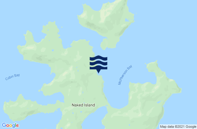 Mapa de mareas Naked Island McPherson Passage, United States
