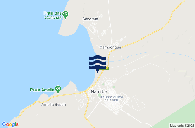 Mapa de mareas Namibe Province, Angola