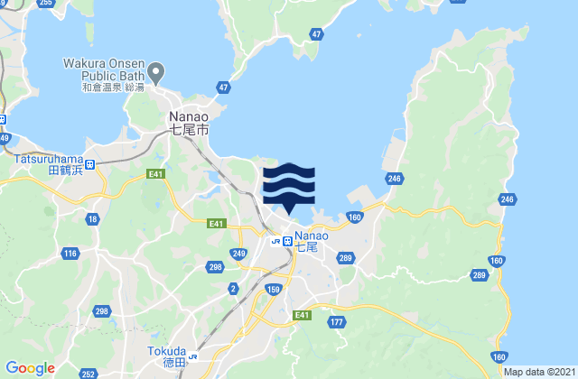 Mapa de mareas Nanao, Japan