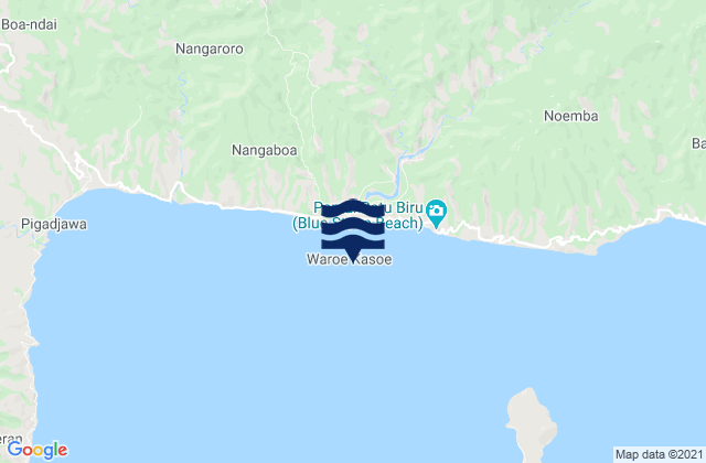 Mapa de mareas Nangapanda, Indonesia