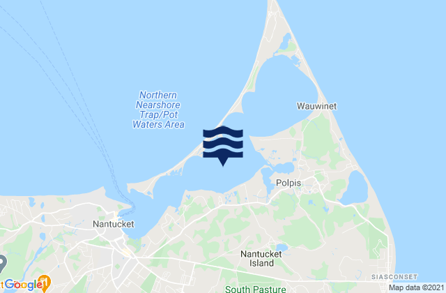 Mapa de mareas Nantucket Harbor, United States