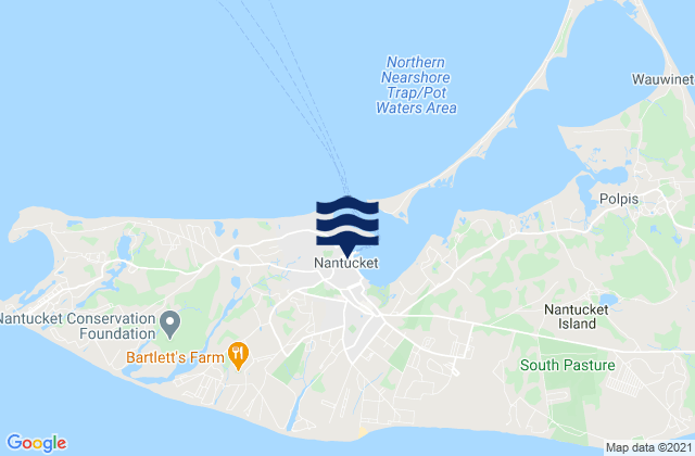 Mapa de mareas Nantucket, United States