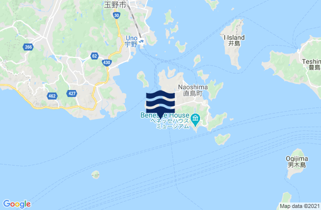 Mapa de mareas Nao Shima, Japan