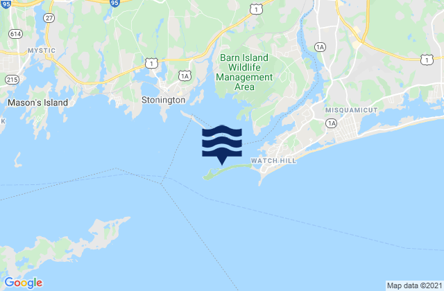 Mapa de mareas Napatree Jetty, United States