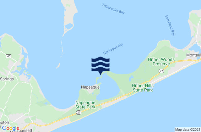 Mapa de mareas Napeague Harbor, United States