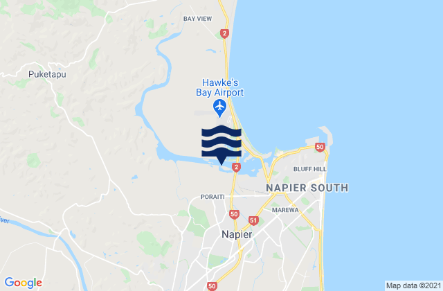 Mapa de mareas Napier City, New Zealand