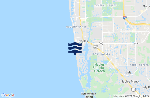 Mapa de mareas Naples Bay, United States