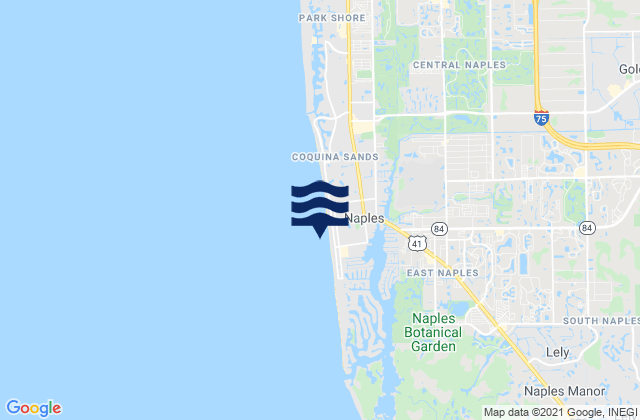 Mapa de mareas Naples Pier, United States