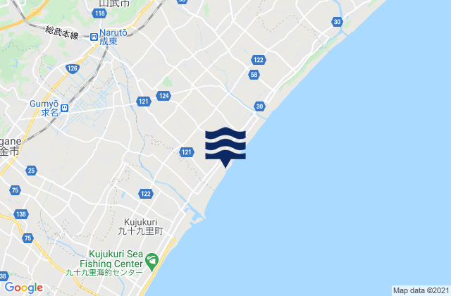 Mapa de mareas Narutō, Japan