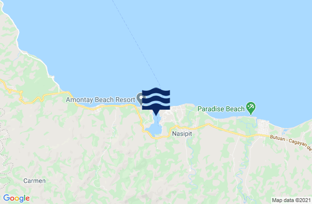 Mapa de mareas Nasipit Harbor (Butuan Bay), Philippines