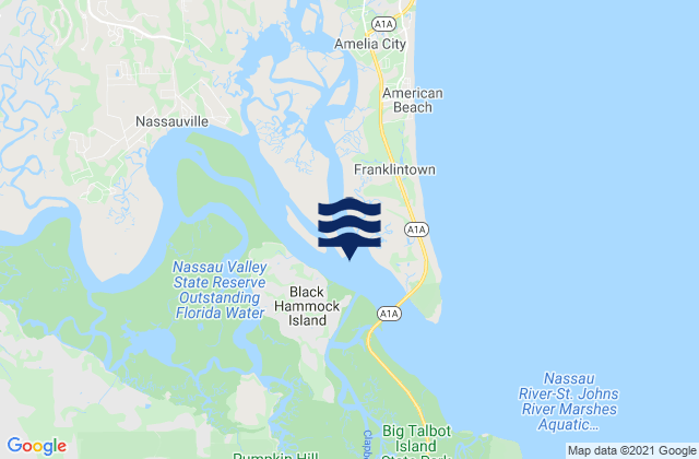 Mapa de mareas Nassauville, United States