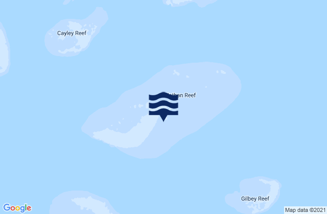 Mapa de mareas Nathan Reef, Australia