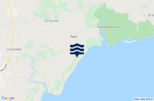 Mapa de mareas Natá, Panama