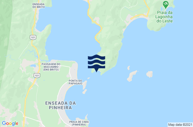 Mapa de mareas Naufragados, Brazil