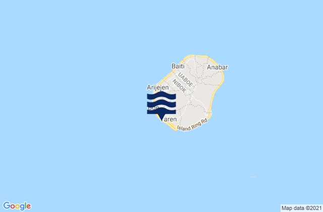 Mapa de mareas Nauru