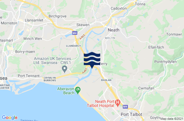 Mapa de mareas Neath, United Kingdom