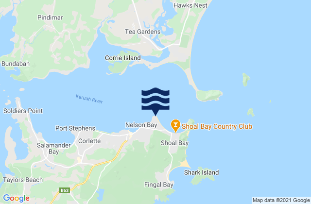 Mapa de mareas Nelson Bay Lighthouse, Australia