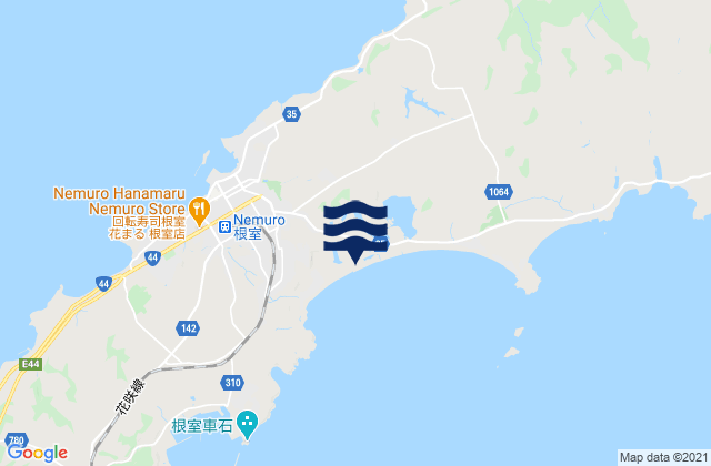 Mapa de mareas Nemuro-shi, Japan