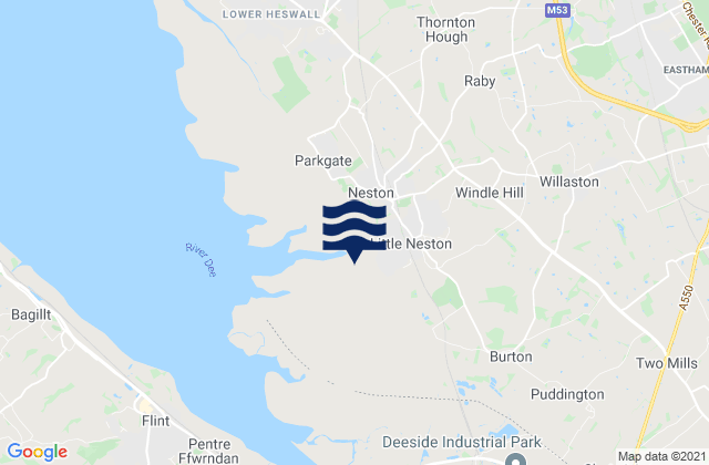 Mapa de mareas Neston, United Kingdom