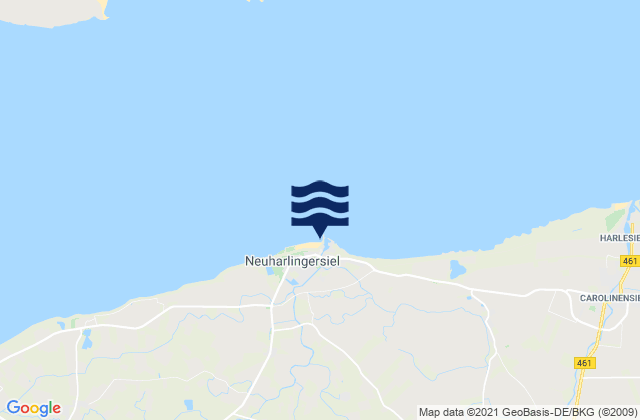 Mapa de mareas Neuharlingersiel, Germany
