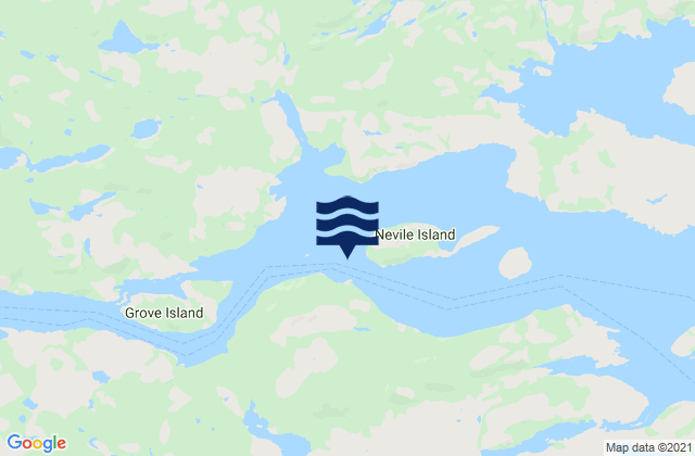 Mapa de mareas Neville Island, Canada