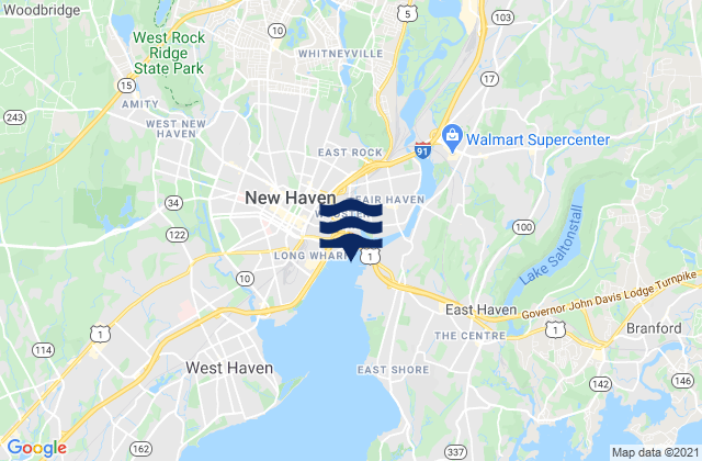 Mapa de mareas New Haven Harbor Tanker Terminal, United States