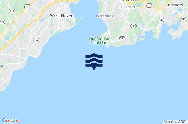 Mapa de mareas New Haven Harbor entrance, United States