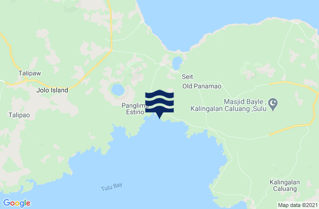 Mapa de mareas New Panamao, Philippines