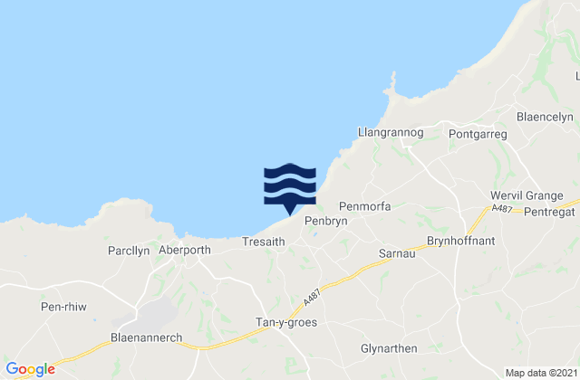 Mapa de mareas Newcastle Emlyn, United Kingdom