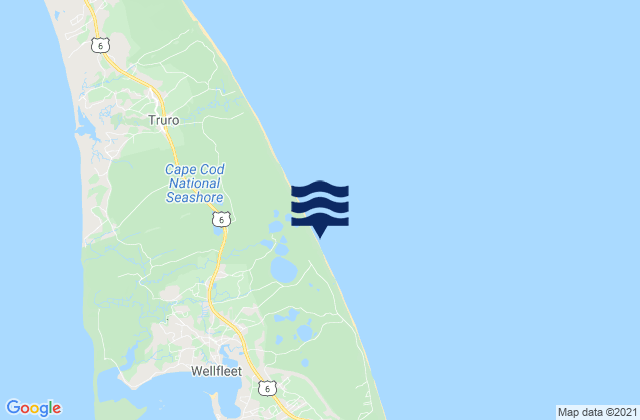 Mapa de mareas Newcomb Hollow Beach, United States