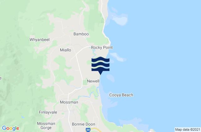 Mapa de mareas Newell Beach, Australia