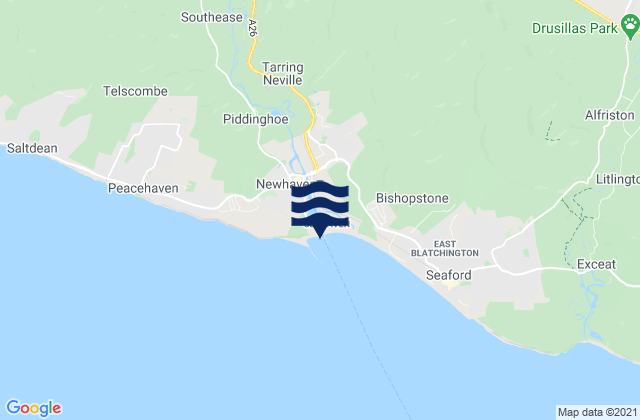 Mapa de mareas Newhaven, United Kingdom
